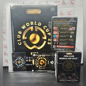 Fifa Club Word Cup 2025 Blinder Trading Cards + 2 Sealed Boxes Flash Edition
